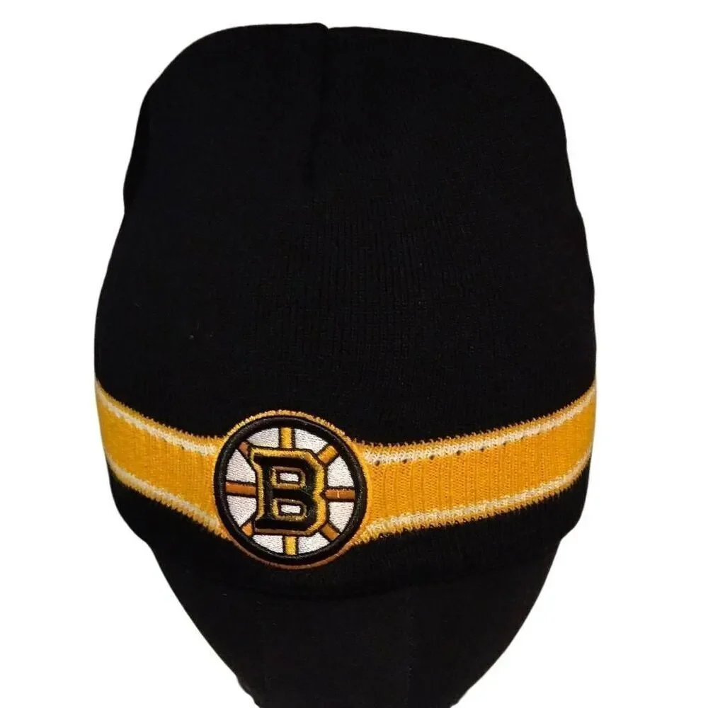 Boston Bruins Beanie by Top of the World Black and Gold Winter Must Have.